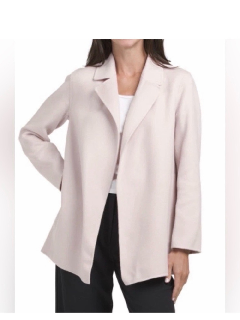 NWOT Theory Soft Blush Open-Front Blazer Jacket